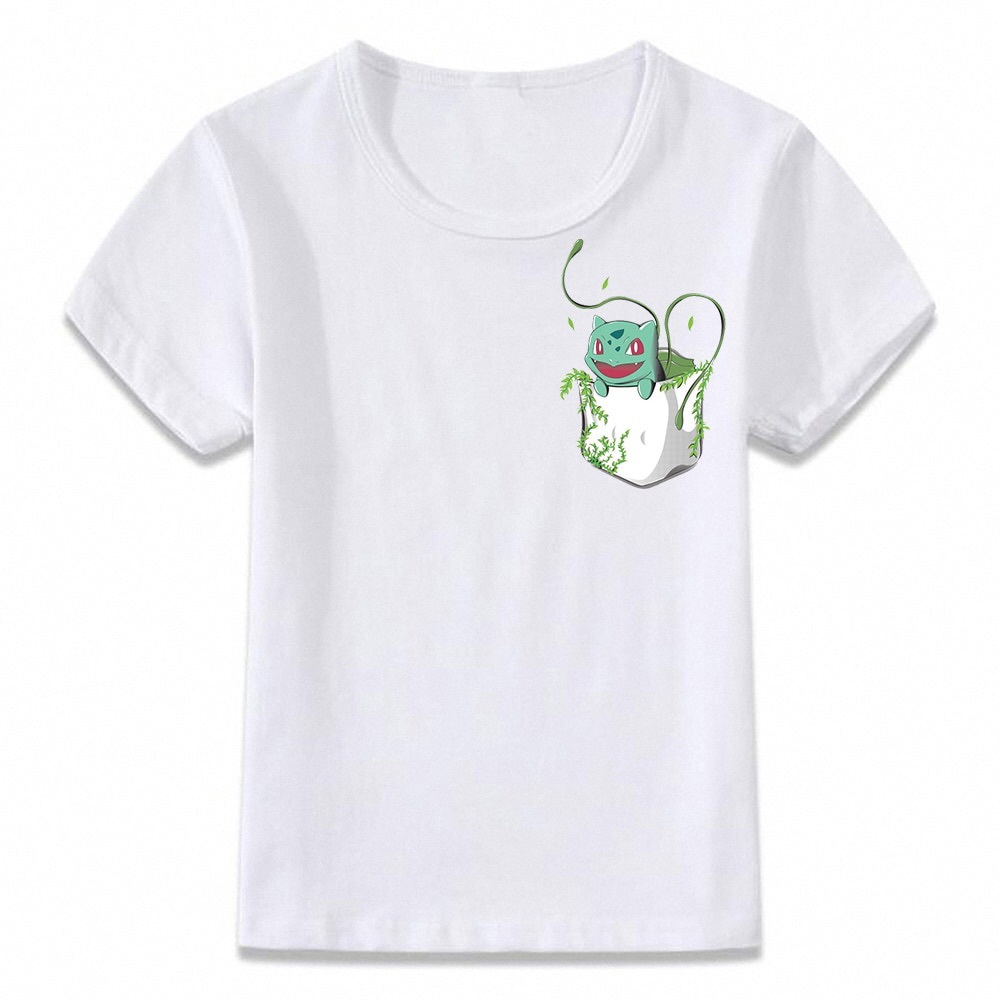 Kids tshirts Pocket Bulbasaur Pokemon T-shirt size S